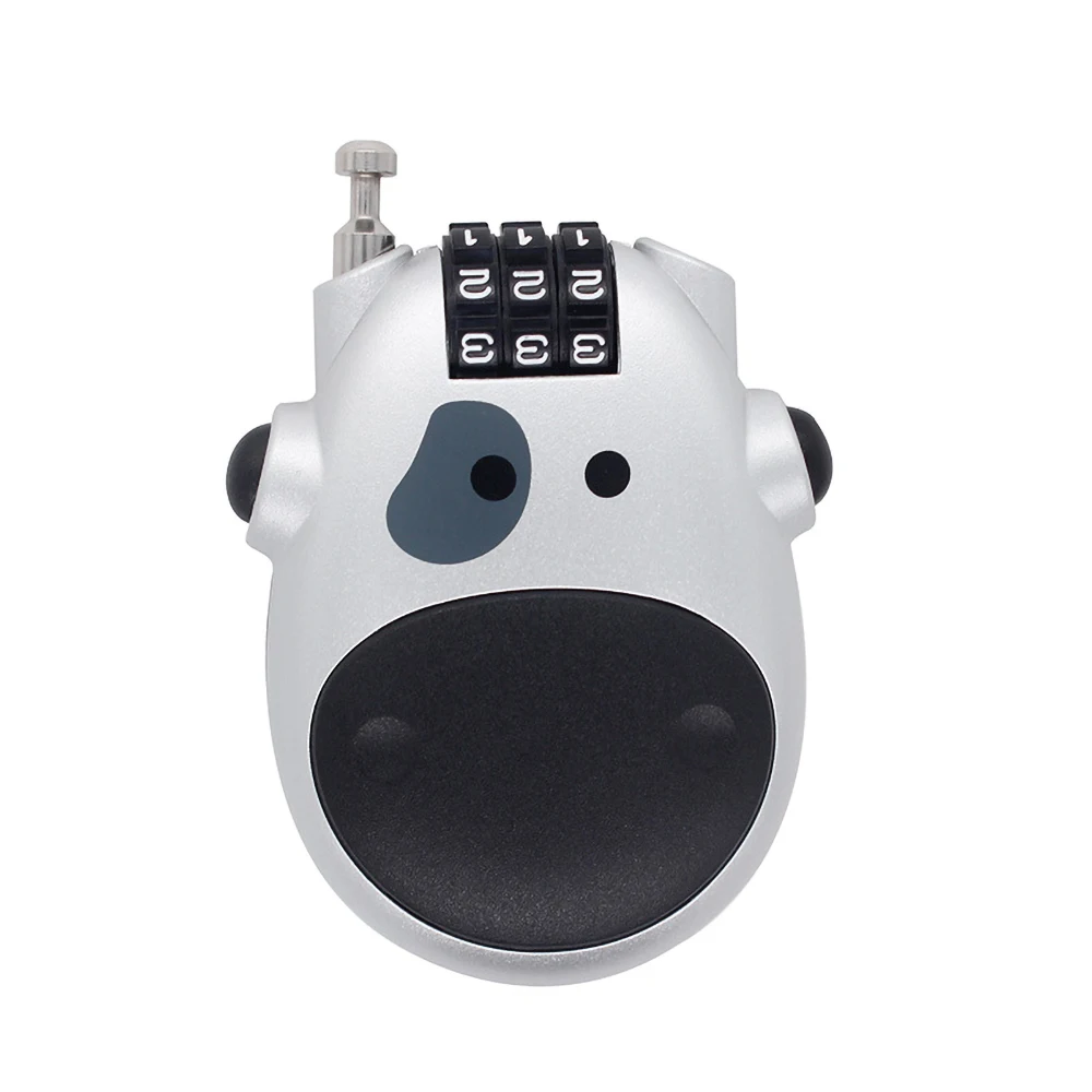 

Mini Portable Helmet Lock 3 Digit Password Resettable Combination Travel Locks Bicycle Motorcycle Safety Anti-Theft Accessories