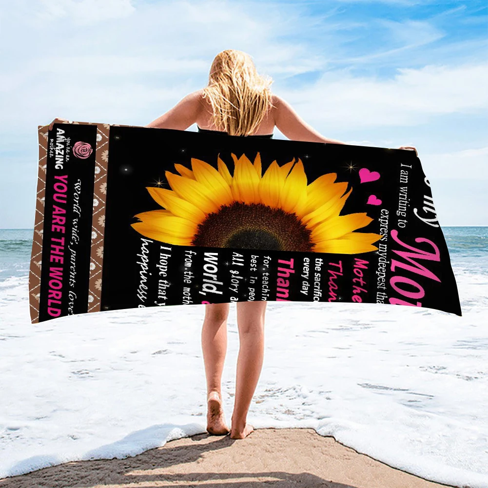 

Phayon couple towel design pattern printing adult microfiber household bath towel custom personalized travel beach towel