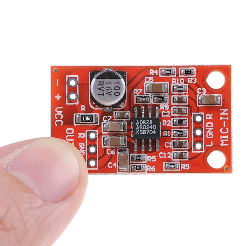 Плата предусилителя AD828 стерео динамический микрофон плата предусилитель