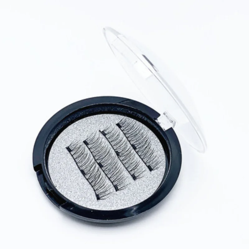 

4PCS /Set Magnetic Eyelashes Women Makeup 3D Mink Hair Eyelashes Fake Think Black Eyelashes cilios postiço