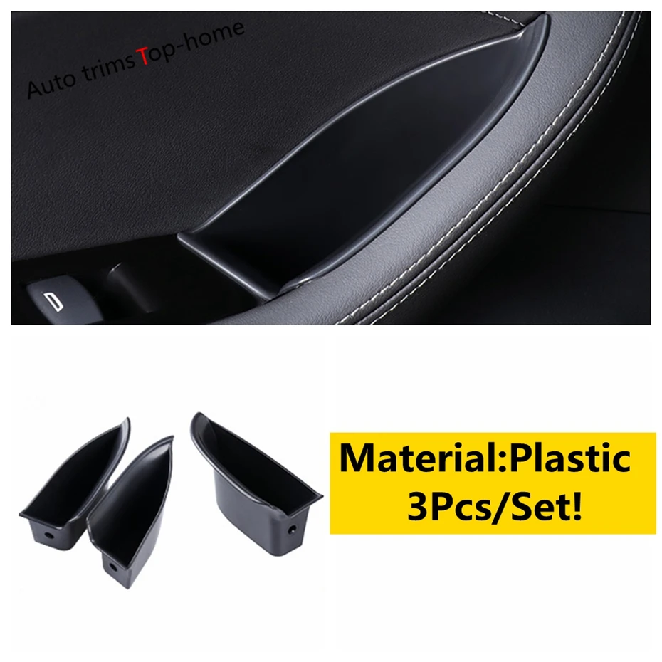 Цена Yimaautotrims автомобильные дверные ручки для хранения Органайзер для автомобиля коробка держатель телефона Пластик Накладка для Cadillac CT5 CT5-V 2020 ...