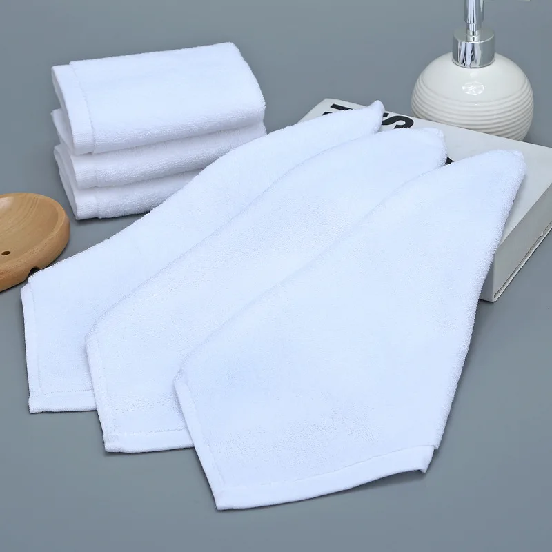 Прямая поставка дешевое детское полотенце 30*30 см домашнее белое быстрое шарф