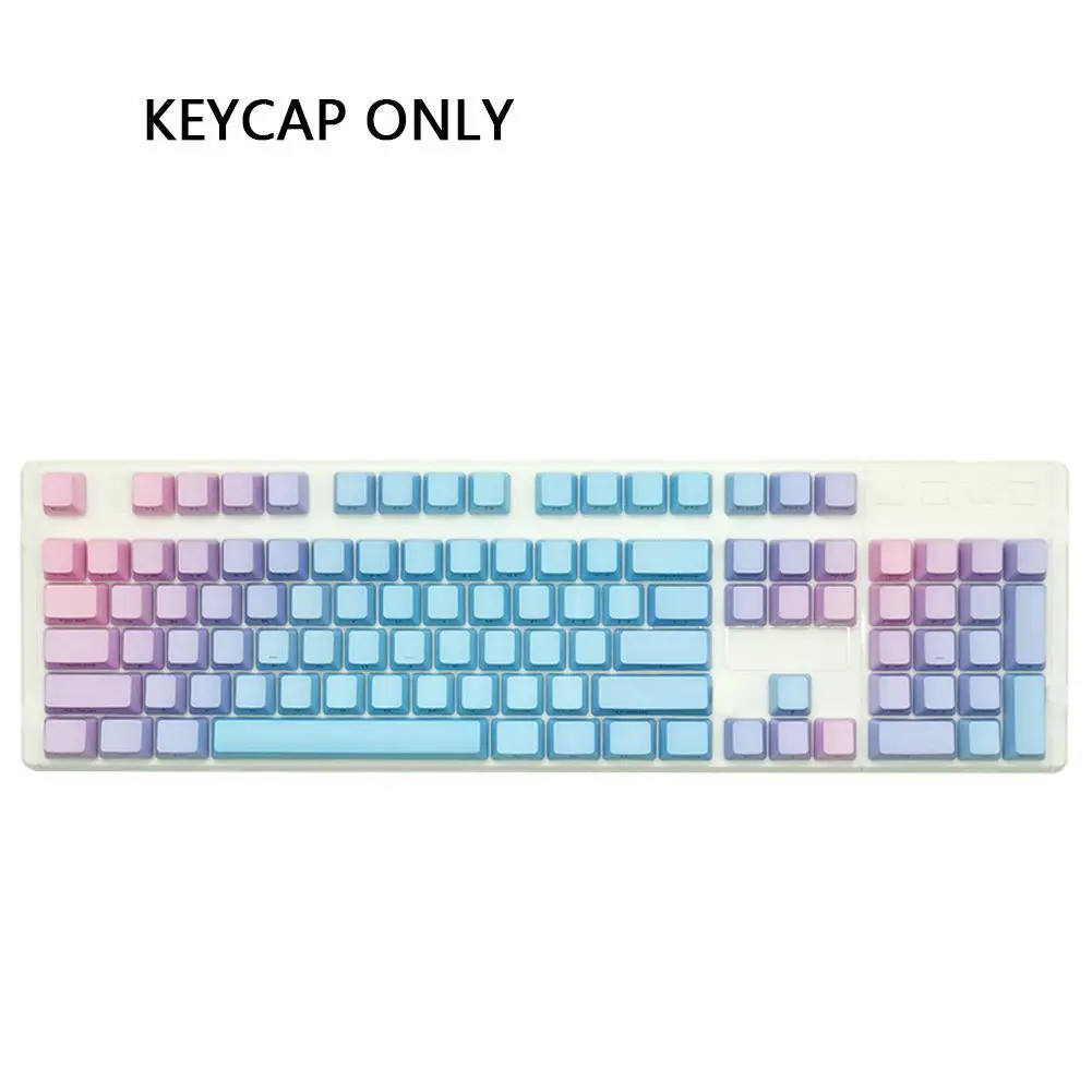 104 клавишный колпачок для клавиш градиентный Радужный цвет OEM профиль гравировка