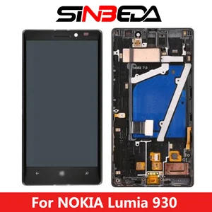 sinbeda 5 0 amoled for nokia lumia 930 displaty display touch screen with frame replacement for nokia lumia 930 lcd for rm 1045 free global shipping