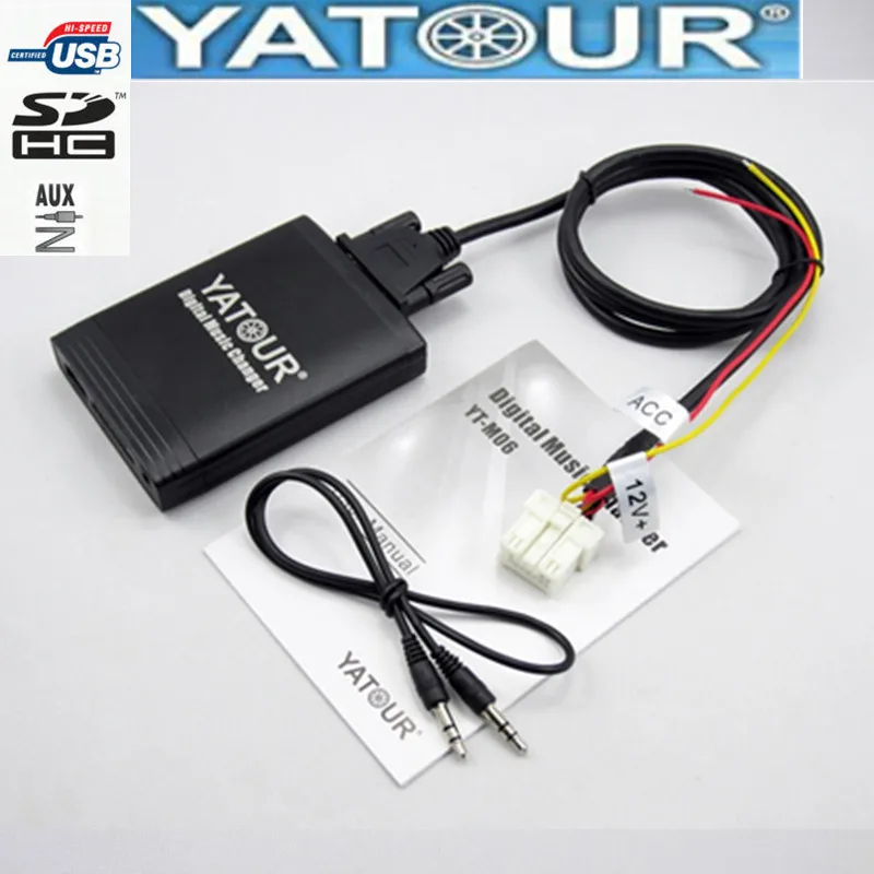 Автомобильный радиоприемник Yatour USB SD AUX цифровой интерфейс для Nissan Xtrail Almera Qashqai Teana