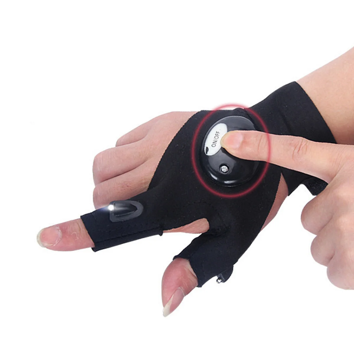 Светодиодный перчатки с фонариком на открытом воздухе для соединения Li Po без