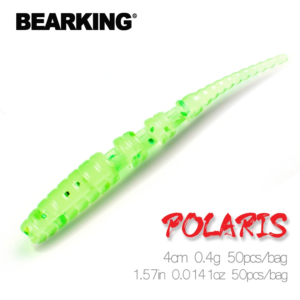 BEARKING Polaris 4 см 0,4g 50 шт./пакет рыболовные приманки мягкие приманки искусственные Хищник снасти Джеркбейт для щука и бас-гитара
