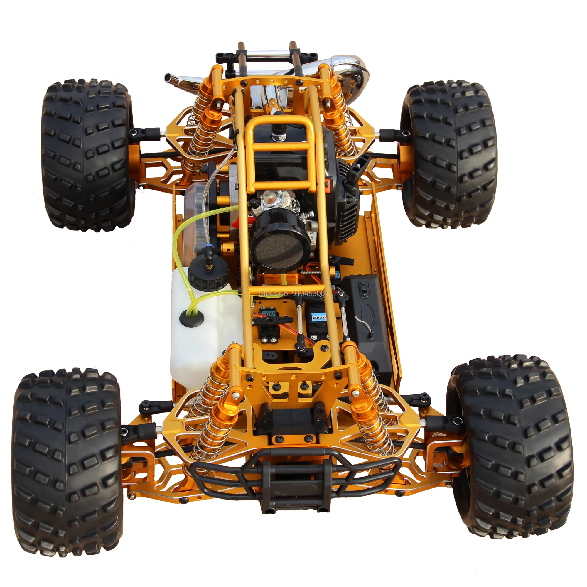 Грузовик SY-4WD 1:5 RC с двухтактным бензиновым двигателем 35 куб. См пультом