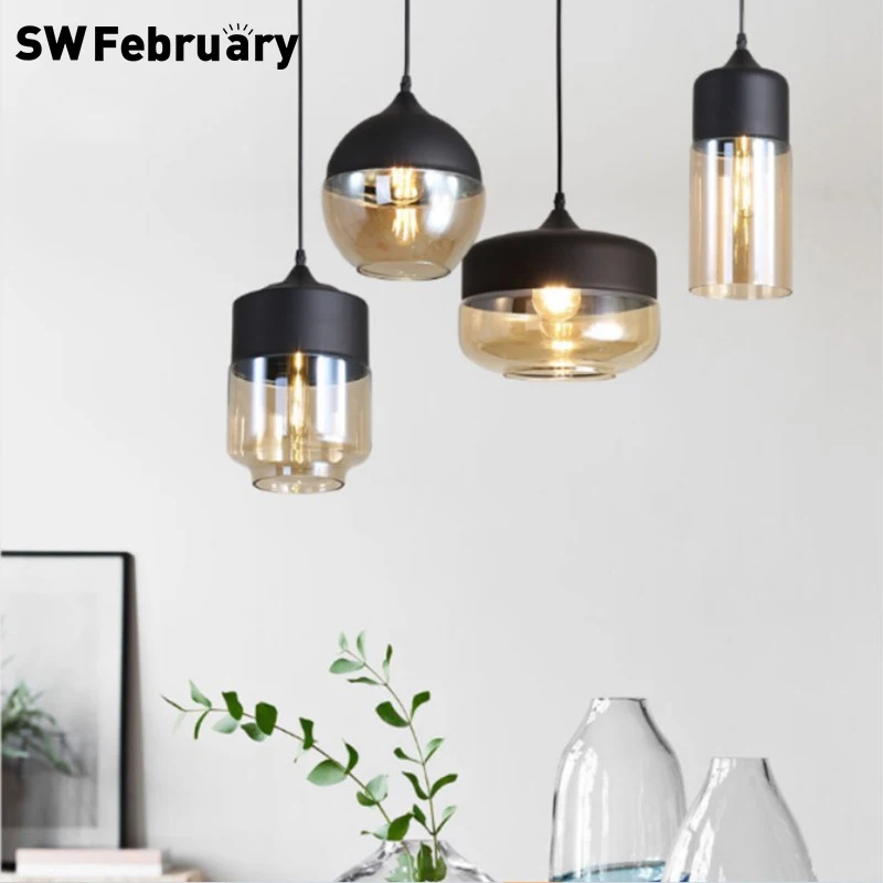 Современный Стекло подвесной светильник s кухонный закрепленный обеденный Hanglamp