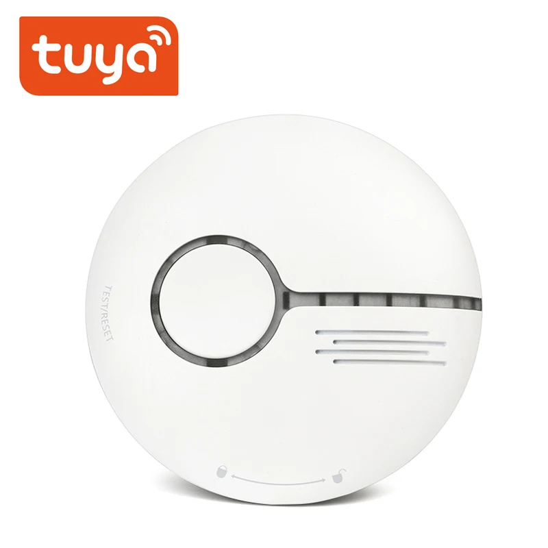 Беспроводная охранная сигнализация Tuya детектор дыма умный автономный WiFi датчик температуры дыма WiFi