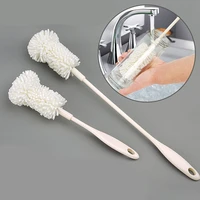 1 pc white color cup brush cleaning sponge brush for baby milk bottle coffe tea glass cleaner family washing brushes tools