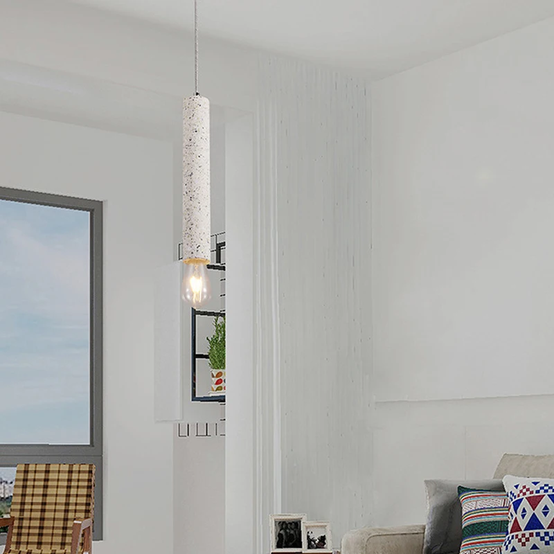 

Retro Concrete Loft Vintage Pendant Ceiling Lamps Chandelier Dining Room Rope Nordic Hanging Lamp Modern Pendant Ceiling Lamps