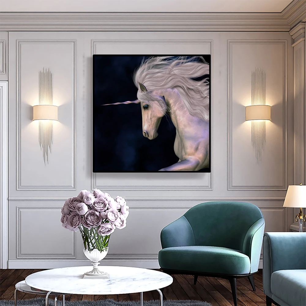 

Anime Poster Unicorn Painting Wall Art Canvas Posters And Prints Nordic Kids Room Living Room Decoration Modern Decor Picture