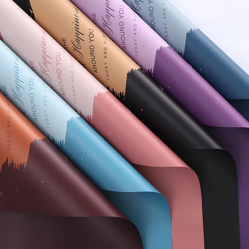 20 шт. утолщенная Водонепроницаемая Цветочная упаковочная бумага 58x58 см цветная