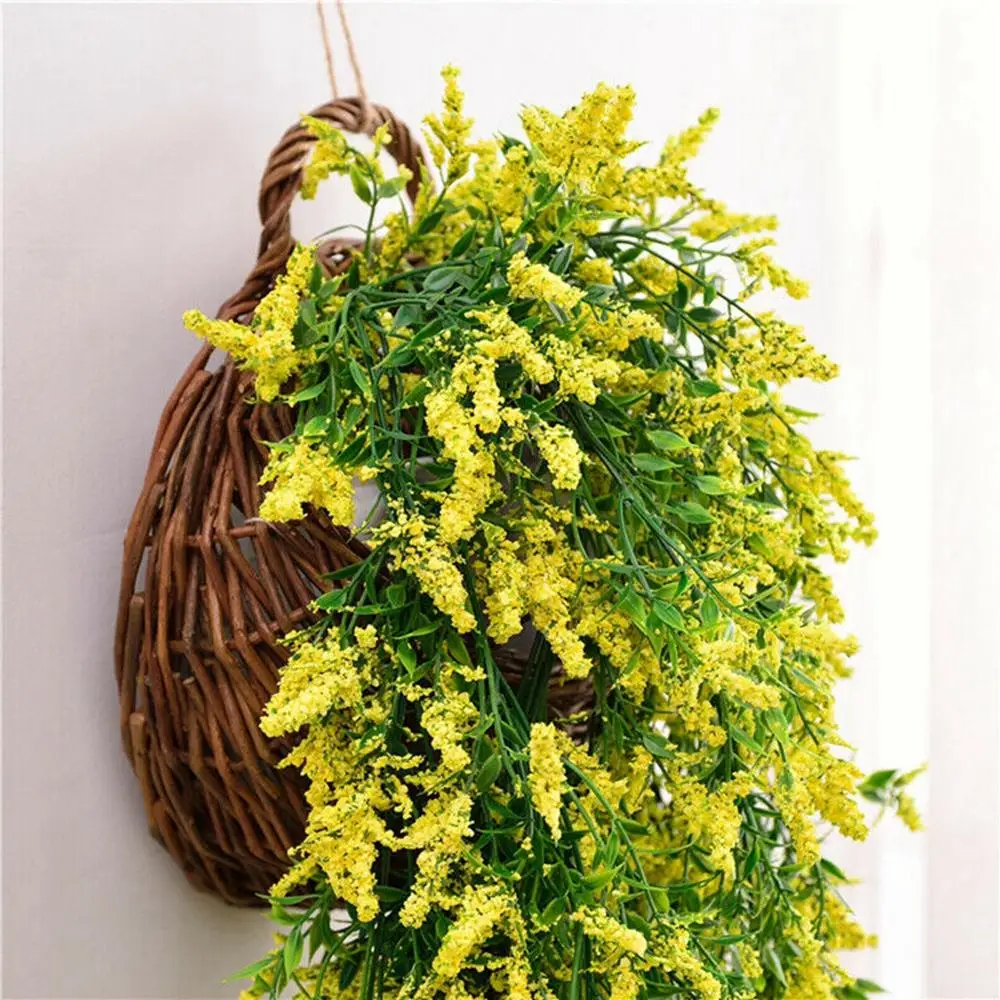 75cm Artificial Fake Flower Vine Hanging Garland Plant Home Garden Decor Wedding Flowers Creeper Ivy Wreath | Дом и сад