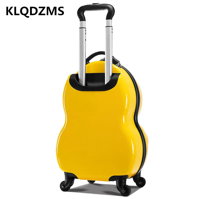 KLQDZMS New Kids Travel Luggage 18 Inch 3D Stereo Spinner Rolling Luggage Fashion Suitcases With Wheeled Trolleys To Child Gift