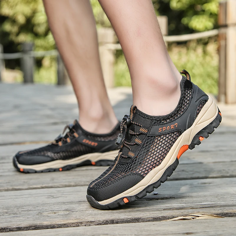 

2020 New Outdoor Sport Quick Dry Water Play Shoes Men Trekking Walking Shoes Summer Breathable Mens Aqua Shoes Zapatos Hombre