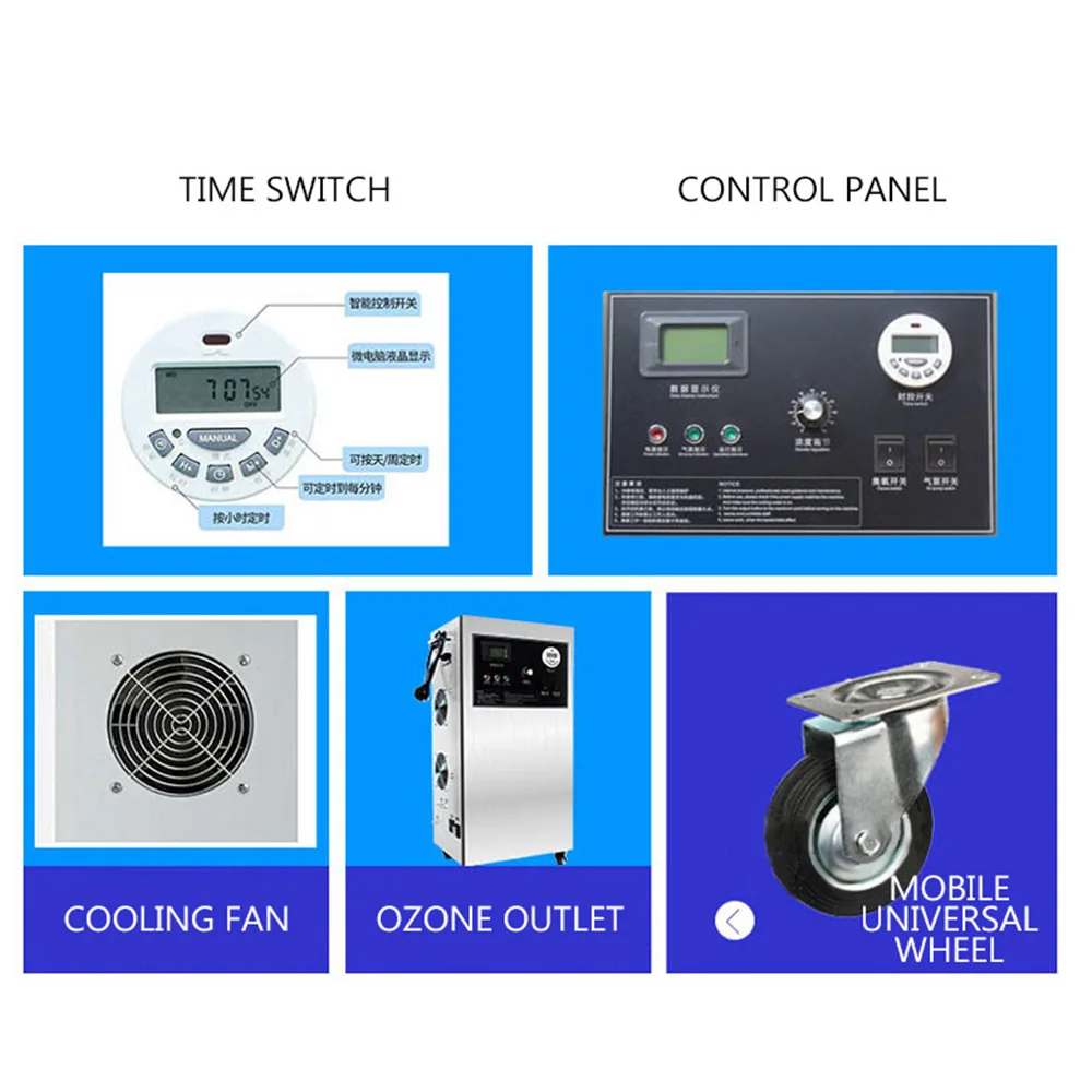 

Commercial Formaldehyde Workshop Factory Ozone Generator Deodorization 5g Ozone Generator Disinfection Machine Sterilization