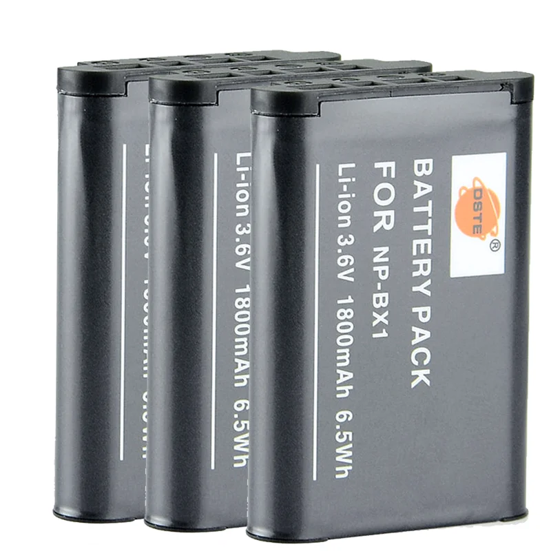 2/3 шт 1800 мАч 3 6 V DSTE NP-BX1Battery 1 * Зарядное устройство для Sony DSC-RX100 Характеристическая