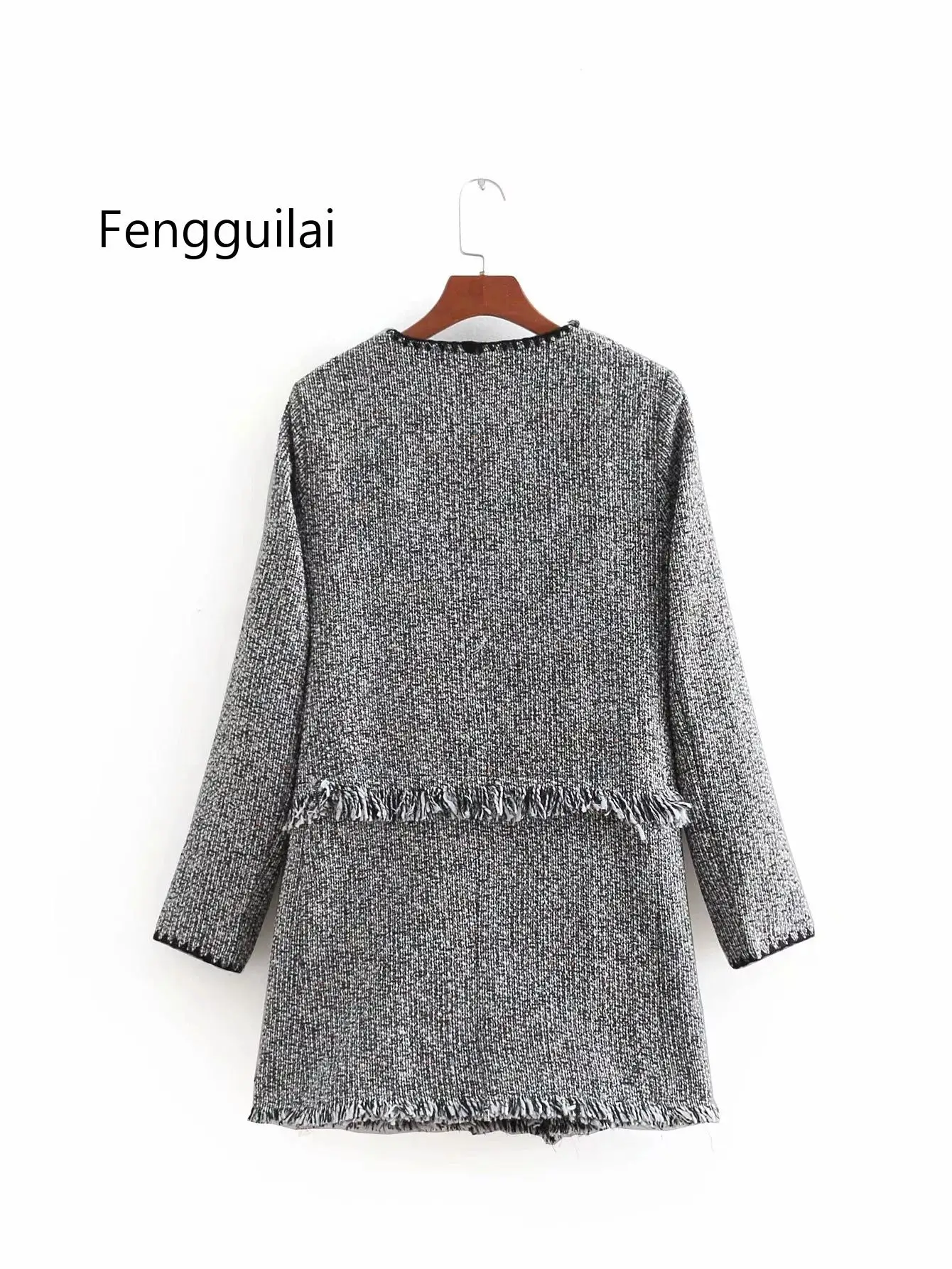 FENGGUILAI тонкий пиджак костюм 2019 осень зима новый продукт Краш цвет украшение