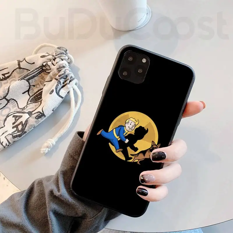 

Fallout 76 DIY Black TPU Soft Phone Case For iphone 11 Pro 11 Pro Max X XR XS MAX 7 8 plus 6s plus 5s 2020 se Cover