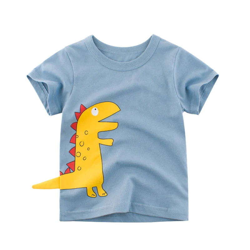 

Baby Boys T Shirt Cotton Tops Tees For Boy Cartoon Dinosaur Print Kids Outwear children Clothes Tops 2-8 Year Boys Clothes