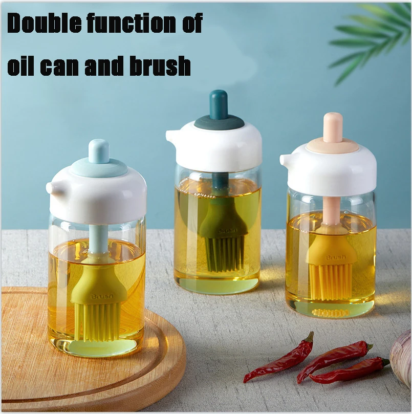 

Seasoning Brush Home or Restaurant Kitchen Multi-purpose Seasoning Bottle Removable Oil,Salt,Sauce,Vinegar Bottle BBQ Artifact