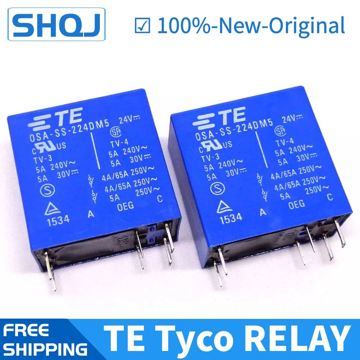 

10PCS TE TYCO Relay OSA-SS-224DM5 24VDC 6PIN 100%-new-original