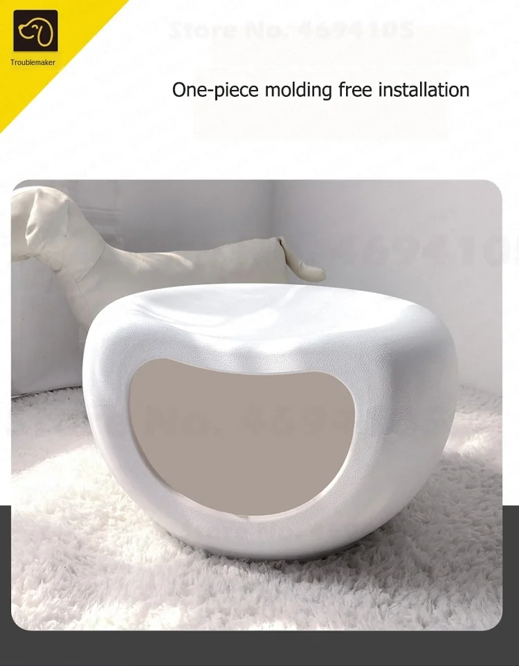 

A,Dual Use Summer & Stool Summer Cat Supplies Washable Outdoor Large Space Waterproof Pet House with Healthy Material 41*43cm