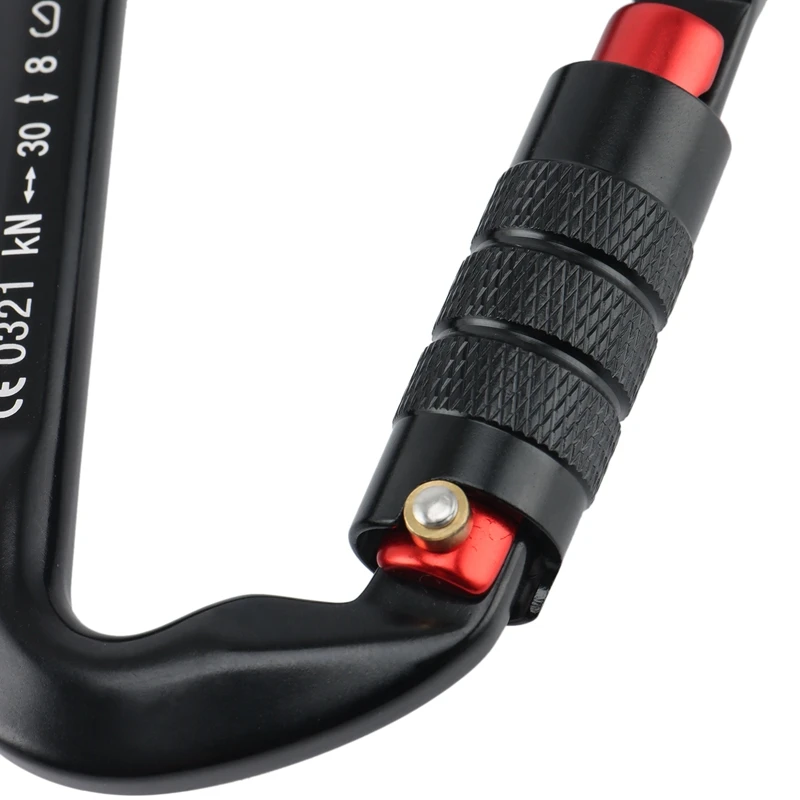 

Outdoor 7075 Aviation Aluminum D-Shaped Carabiner 30KN Automatic Lock Safety Hanging Buckle Climbing Main Lock