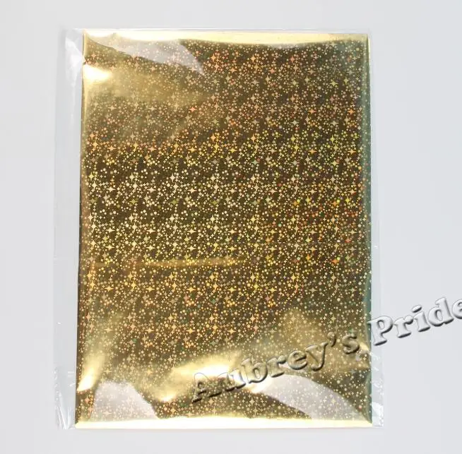 Gold Sky Starry 50 50 листов А4 Размер 21x30 см Горячее тиснение фольгой бумажный ламинатор ламинирование трансфер на элегантных картах - Цвет: Gold Sky Starry 50