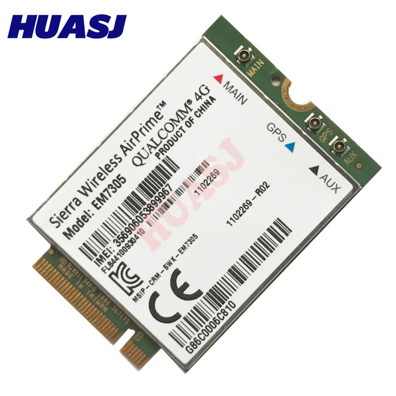 Huasj Sierra Wireless EM7305 встроенный модуль M.2 модем 4G LTE B1 B3 B7 B20 SKU 1102269 FDD NGFF | Компьютеры и