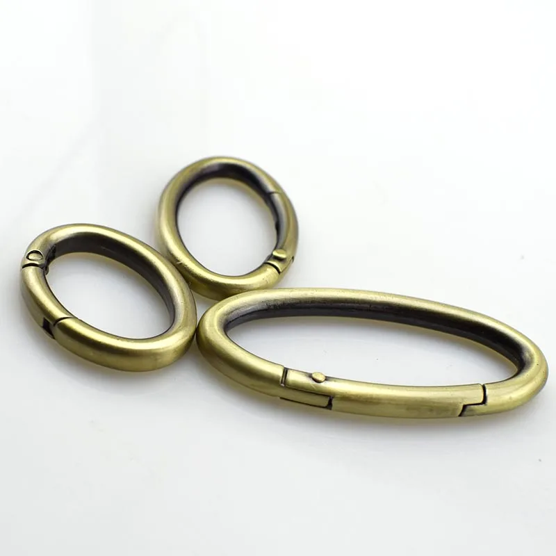 Meetee 5pcs 25/29/37/54mm Oval Ring Openable Leather Bag Belt Strap Dog Chain Buckles DIY Snap Clasp Clip Trigger Accessories | Дом и сад