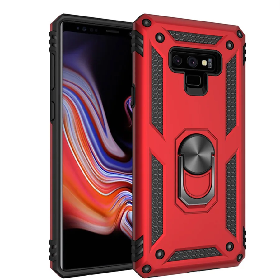 

case for Samsung Note10 10plus note8 note9 galaxy s8 s9 s10 s10e anti slam mobile phone cases car finger ring brackets shell