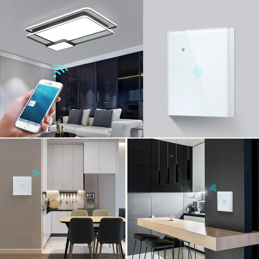 Сенсорный выключатель для умного дома inteligente Apple Homekit wi-fi переключатель домашний