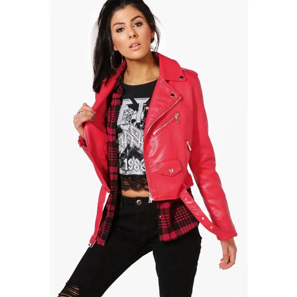 2017 модная Маленькая кожаная одежда короткая осенне зимняя куртка Свободное