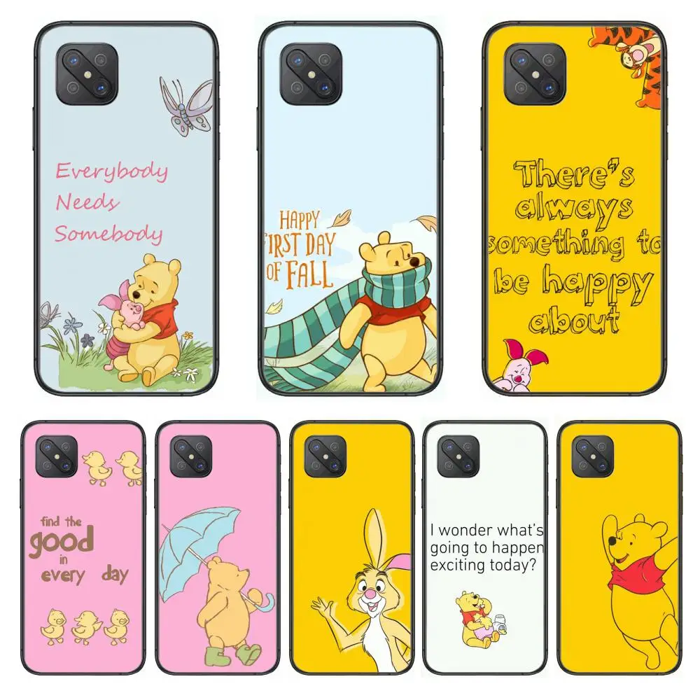 Чехол для телефона Disney Bear Winnie Модный чехол OPPO A91 9 83 79 92s 5 F9 A7X Reno2 Realme6pro черный из