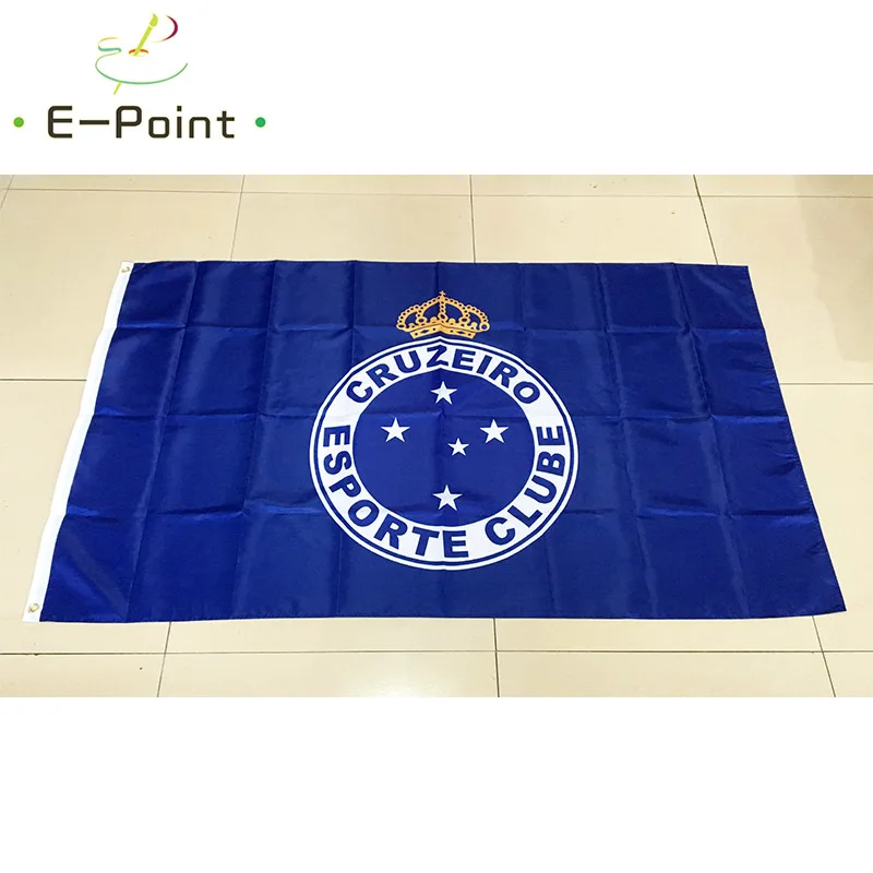 Флаг Бразилии Cruzeiro Esporte Clube 3 фута * 5 футов (90*150 см) размер рождественские украшения