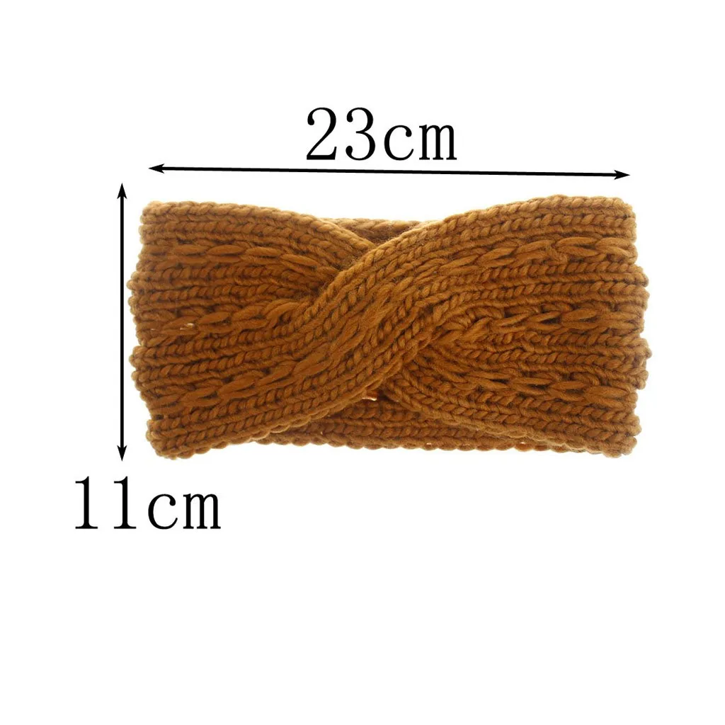 Fashion Women Girls Headbands Winter Cross Braided Headband Ear Warmer Head Wraps Hair Accessories For Women accesorios mujer