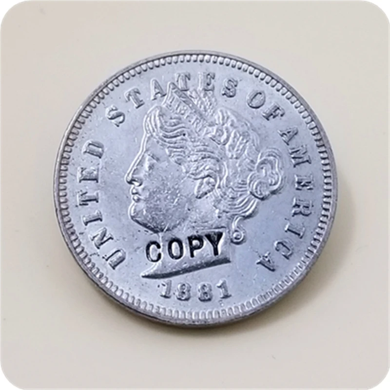 1881 Liberty никель узоры копия монет|Безвалютные монеты| |