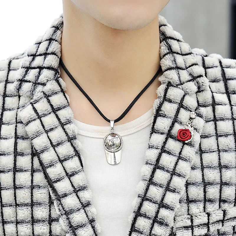 Новый мужской костюм из замши с имитацией кроличьей шерсти весна осень 2020