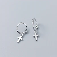 womens fashion 100 925 solid sterling silver cross earring small earrings for young girls teen gift