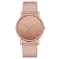 watch women dress stainless steel band analog quartz wristwatch fashion luxury ladies golden rose gold watch clock reloj mujer
