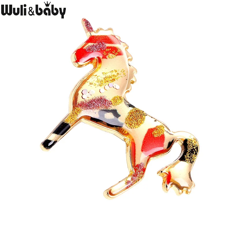 Женская эмалированная брошь Wuli & baby повседневная офисная в виде орнамента
