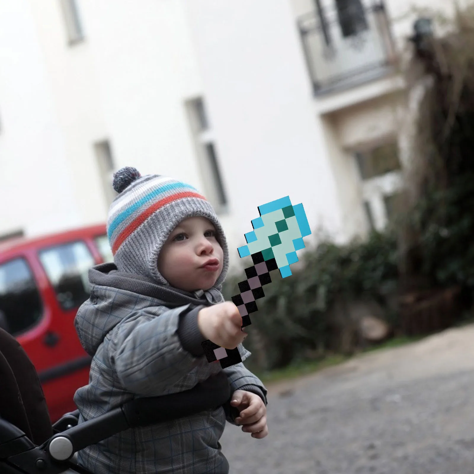 Искусственный меч моя планета дизайн синий бриллиантовый мягкая игрушка из