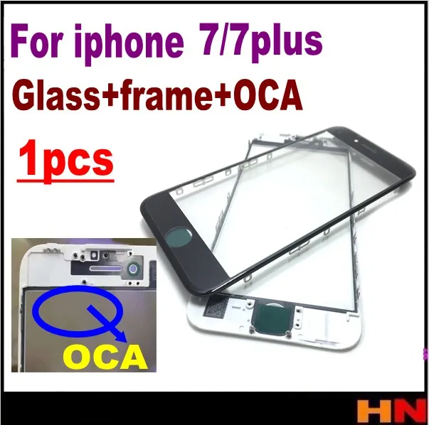 1 шт. холодный клеевой пресс Внешний стеклянный объектив с рамкой OCA вместе для