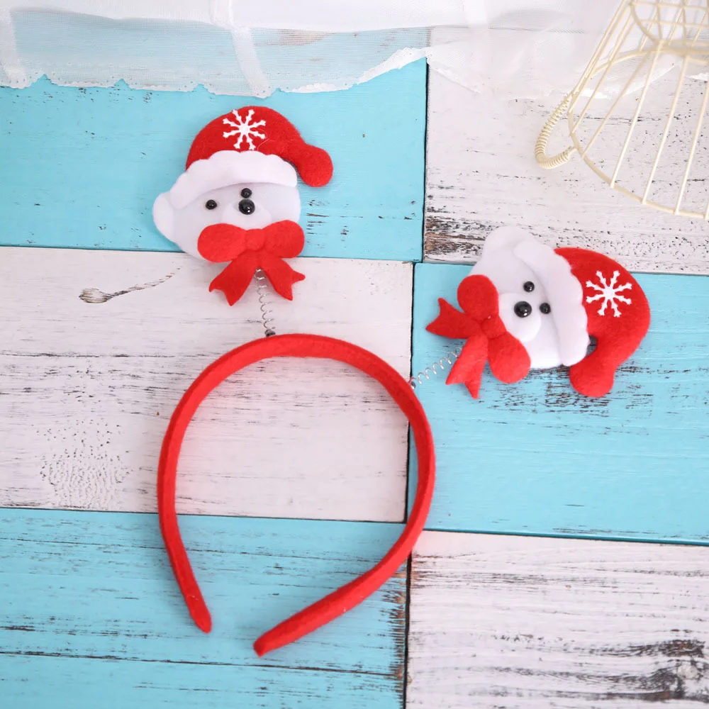 5 шт./партия рождественские повязки на голову снеговик лося перчатки с медведями