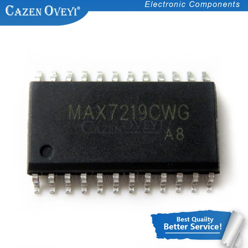 10 шт./лот MAX7219 MAX7219CWG MAX7219EWG SOP 24 в наличии|Интегральные схемы| |
