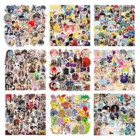 50pcs a variety of anime collection graffiti stickers demon killer attack giant suitcase skateboard laptop stickers wholesale