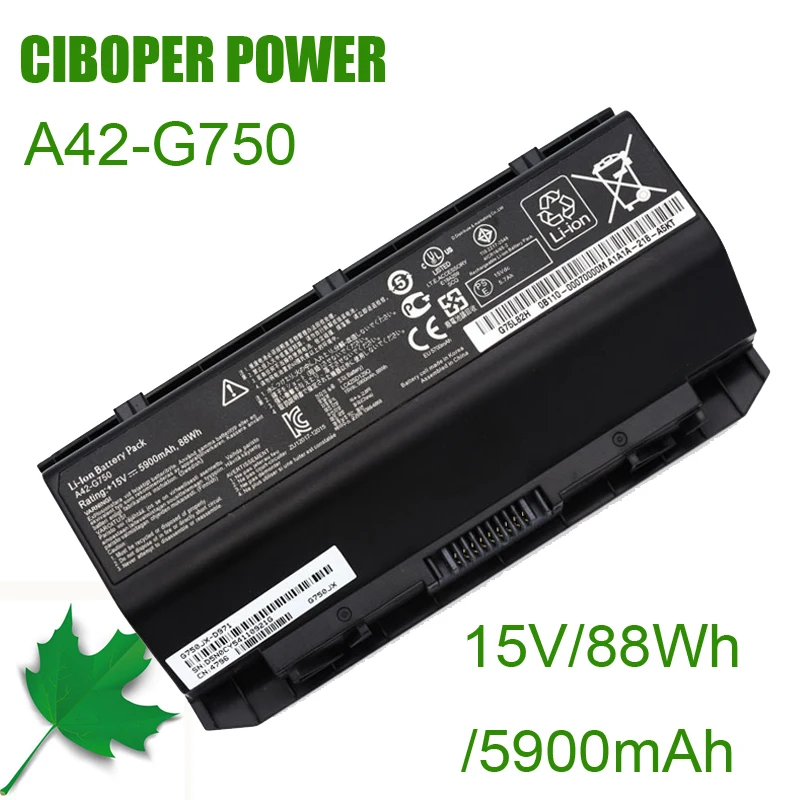 CP New настоящая аккумуляторная батарея для ноутбука 15V 88Wh для G750 Series G750J G750JH G750JM G750JS G750JW G750JX G750JZ CFX70 CFX70J CP New настоящая аккумуляторная батарея для ноутбука 15V 88Wh для G750 Series G750J G750JH G750JM G750JS G750JW G750JX G750JZ CFX70 CFX70J
